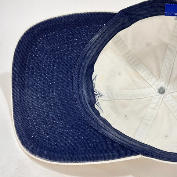 Dallas Cowboys NFL Strap Back Cap Hat Reebok Navy White Football Adult Mens - Picture 12 of 16